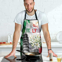 Italy Pisa Tower Apron White Lily With Flag Style - Wonder Print Shop