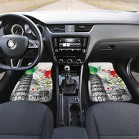 Italy Pisa Tower Car Mats White Lily With Flag Style - Wonder Print Shop