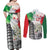 Italy Pisa Tower Couples Matching Off Shoulder Maxi Dress and Long Sleeve Button Shirt White Lily With Flag Style - Wonder Print Shop
