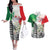Italy Pisa Tower Couples Matching Off The Shoulder Long Sleeve Dress and Hawaiian Shirt White Lily With Flag Style - Wonder Print Shop