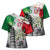 Italy Pisa Tower Cross Shoulder Shirt White Lily With Flag Style - Wonder Print Shop