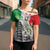 Italy Pisa Tower Cross Shoulder Shirt White Lily With Flag Style - Wonder Print Shop
