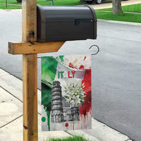 Italy Pisa Tower Garden Flag White Lily With Flag Style - Wonder Print Shop