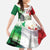 Italy Pisa Tower Kid Short Sleeve Dress White Lily With Flag Style - Wonder Print Shop