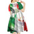 Italy Pisa Tower Kid Short Sleeve Dress White Lily With Flag Style - Wonder Print Shop
