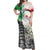 Italy Pisa Tower Off Shoulder Maxi Dress White Lily With Flag Style - Wonder Print Shop