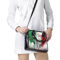 Italy Pisa Tower Shoulder Handbag White Lily With Flag Style - Wonder Print Shop