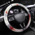 Italy Pisa Tower Steering Wheel Cover White Lily With Flag Style - Wonder Print Shop