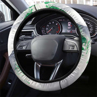 Italy Pisa Tower Steering Wheel Cover White Lily With Flag Style - Wonder Print Shop