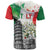 Italy Pisa Tower T Shirt White Lily With Flag Style - Wonder Print Shop
