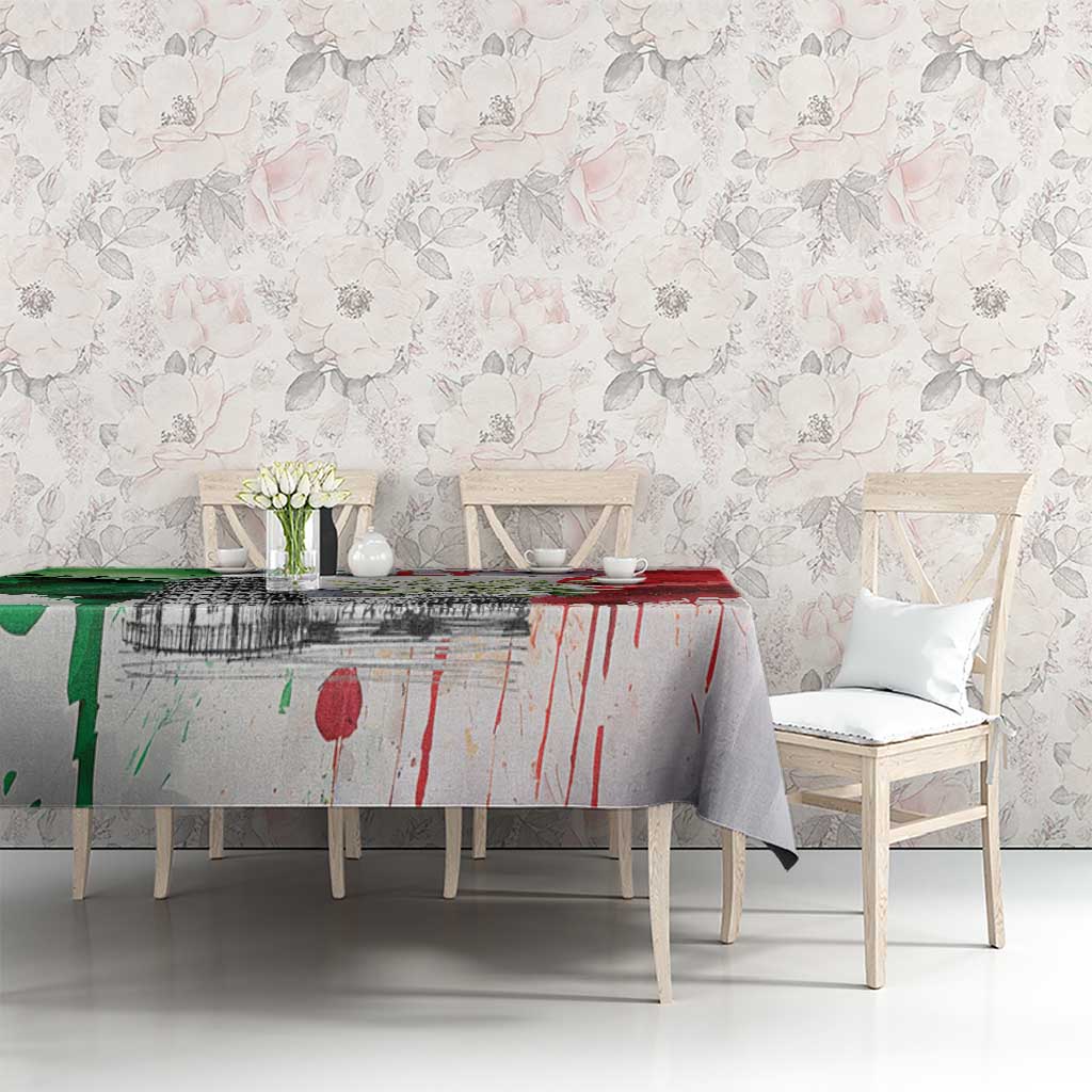 Italy Pisa Tower Tablecloth White Lily With Flag Style - Wonder Print Shop