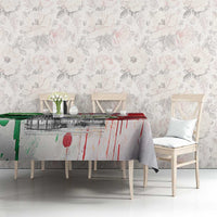 Italy Pisa Tower Tablecloth White Lily With Flag Style - Wonder Print Shop