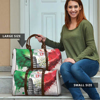 Italy Pisa Tower Travel Bag White Lily With Flag Style - Wonder Print Shop