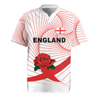 England Rugby Custom Rugby Jersey English Red Rose Champions - White