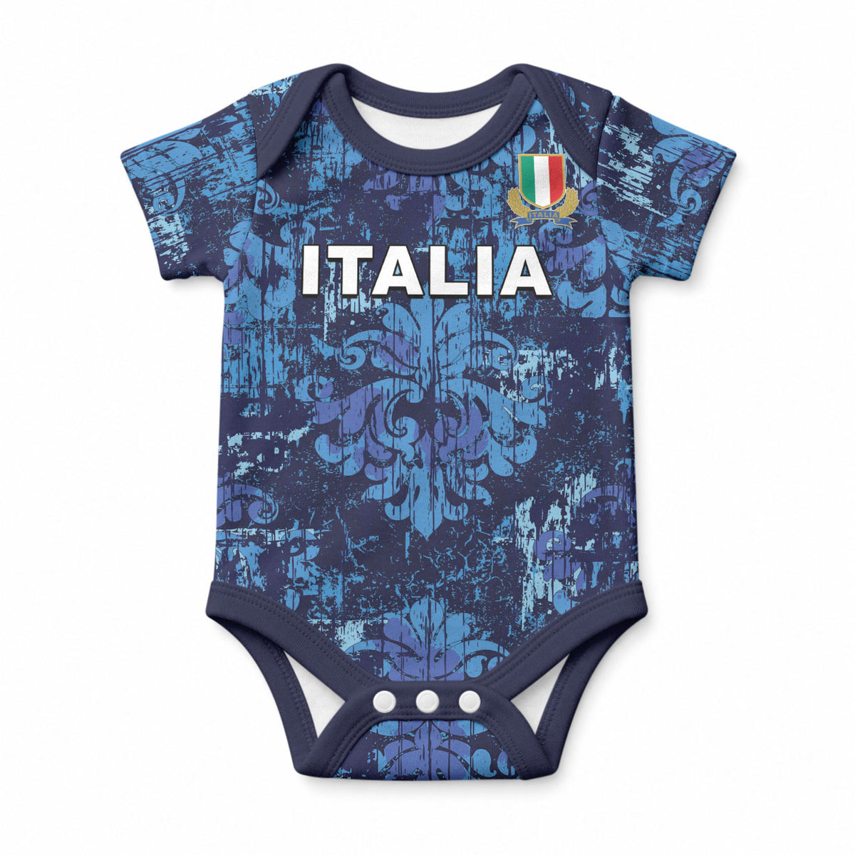 Italy Rugby Custom Baby Onesie Gli Azzurri Champions