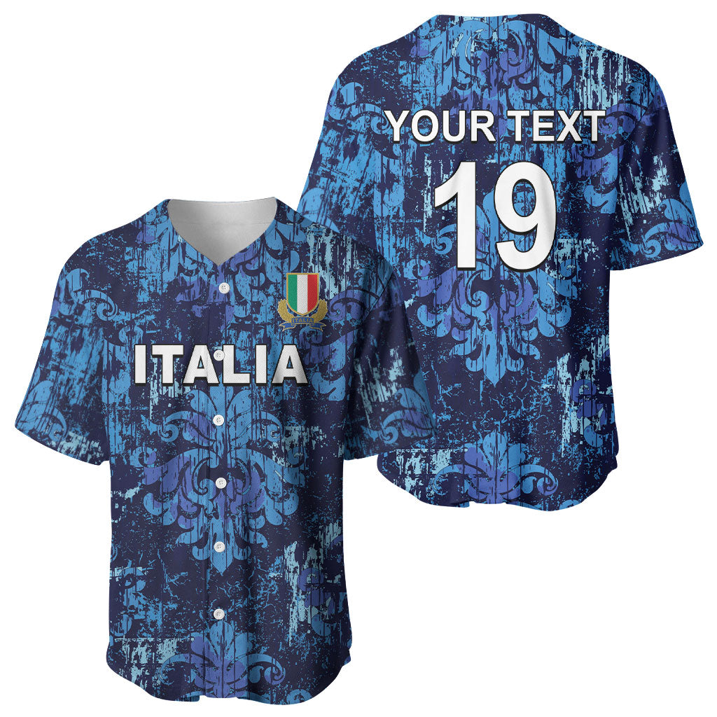 Italy Rugby Custom Baseball Jersey Gli Azzurri Champions