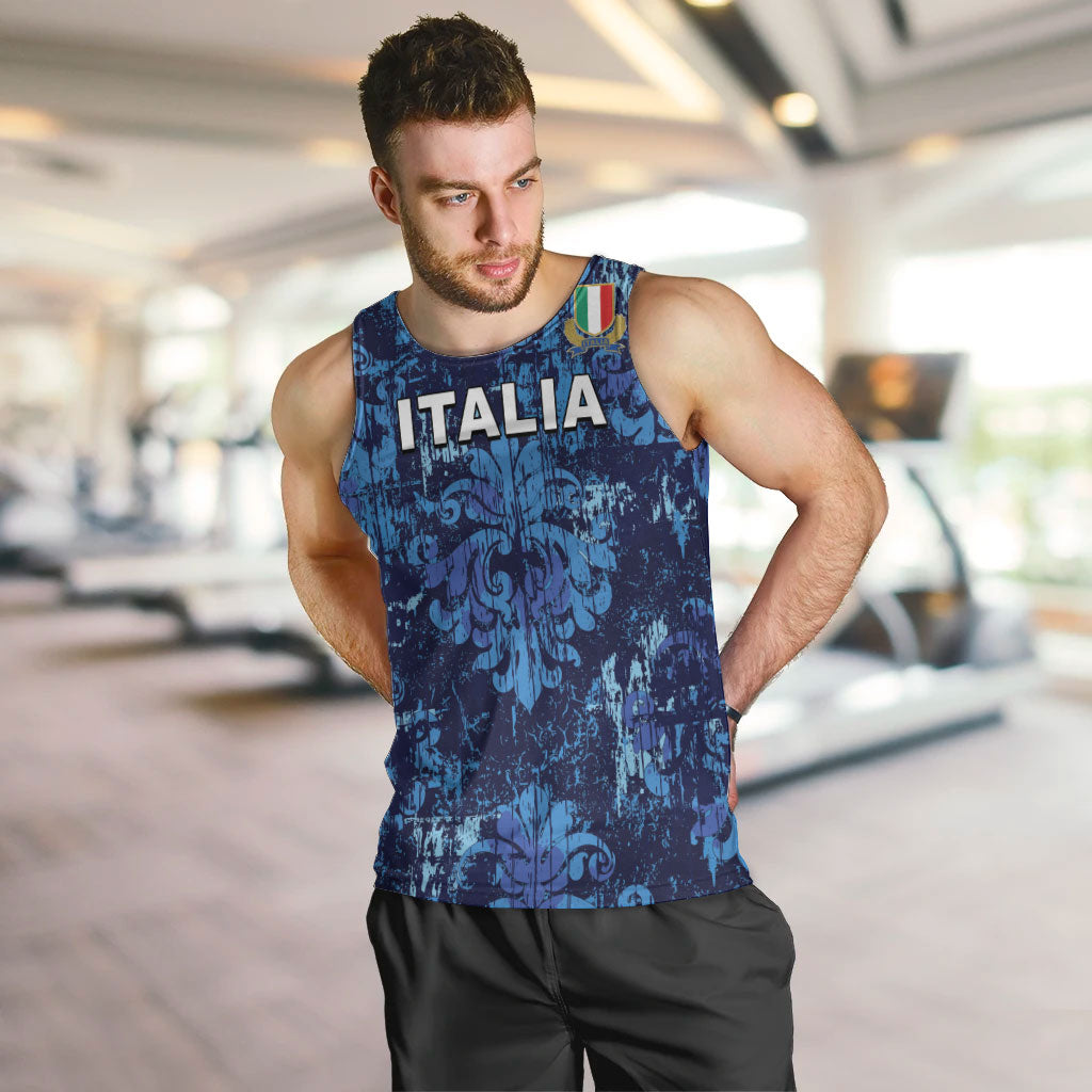 Italy Rugby Custom Men Tank Top Gli Azzurri Champions