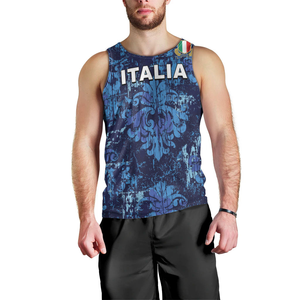 Italy Rugby Custom Men Tank Top Gli Azzurri Champions