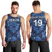 Italy Rugby Custom Men Tank Top Gli Azzurri Champions