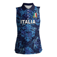 Italy Rugby Custom Women Sleeveless Polo Shirt Gli Azzurri Champions
