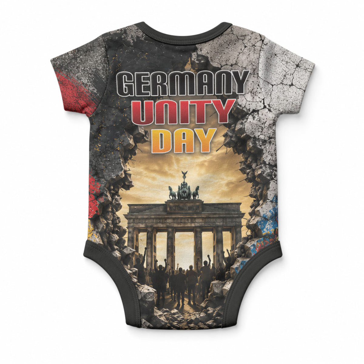 Germany Unity Day Baby Onesie Tag Der Deutschen Einheit Brandenburg Gate