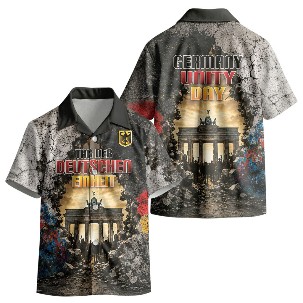 Germany Unity Day Kid Hawaiian Shirt Tag Der Deutschen Einheit Brandenburg Gate