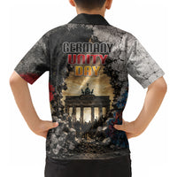 Germany Unity Day Kid Hawaiian Shirt Tag Der Deutschen Einheit Brandenburg Gate