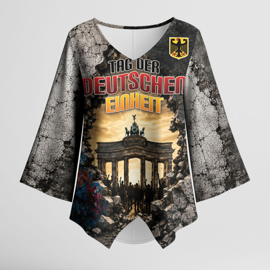 Germany Unity Day Kimono Sleeve Blouse Tag Der Deutschen Einheit Brandenburg Gate