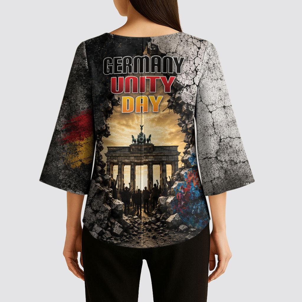Germany Unity Day Kimono Sleeve Blouse Tag Der Deutschen Einheit Brandenburg Gate