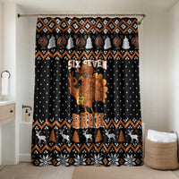 Thanksgiving Turkey Six Seven Bruh Bathroom Set Meme Gen Alpha Slang - Wonder Print Shop