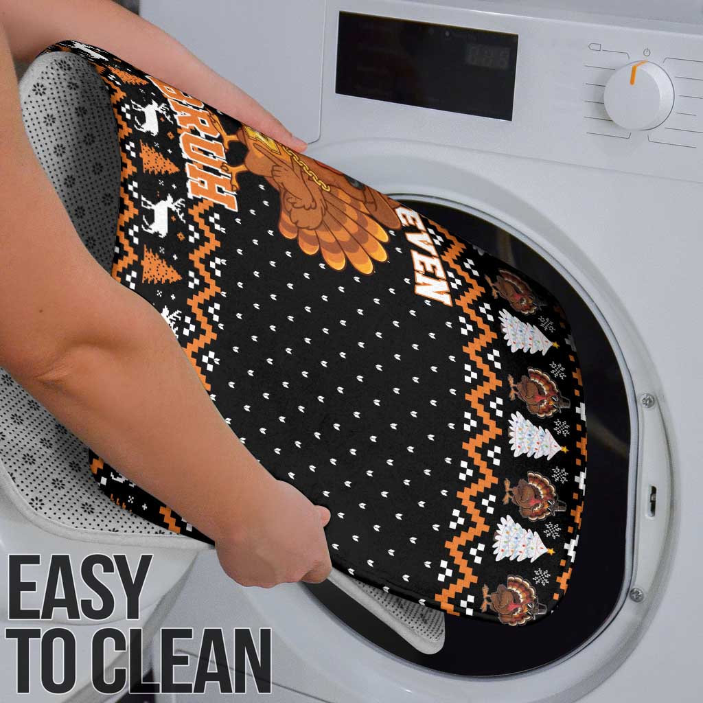 Thanksgiving Turkey Six Seven Bruh Bathroom Set Meme Gen Alpha Slang - Wonder Print Shop