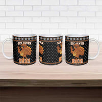 Thanksgiving Turkey Six Seven Bruh Ceramic Mug Meme Gen Alpha Slang - Wonder Print Shop