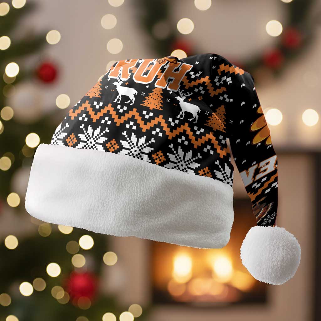 Thanksgiving Turkey Six Seven Bruh Christmas Santa Hat Meme Gen Alpha Slang - Wonder Print Shop