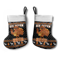Thanksgiving Turkey Six Seven Bruh Christmas Stocking Meme Gen Alpha Slang - Wonder Print Shop