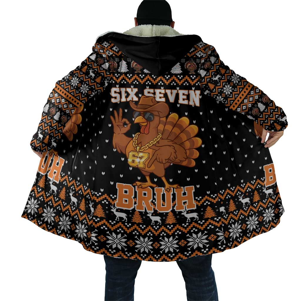 Thanksgiving Turkey Six Seven Bruh Cloak Meme Gen Alpha Slang - Wonder Print Shop