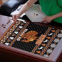 Thanksgiving Turkey Six Seven Bruh Puzzle Meme Gen Alpha Slang - Wonder Print Shop