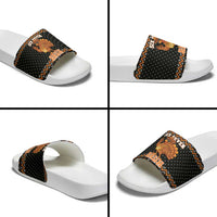 Thanksgiving Turkey Six Seven Bruh Slide Sandals Meme Gen Alpha Slang - Wonder Print Shop