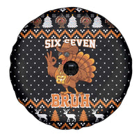 Thanksgiving Turkey Six Seven Bruh Spare Tire Cover Meme Gen Alpha Slang - Wonder Print Shop