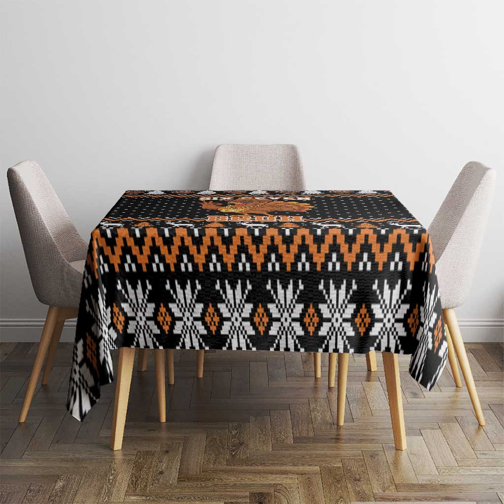 Thanksgiving Turkey Six Seven Bruh Tablecloth Meme Gen Alpha Slang - Wonder Print Shop