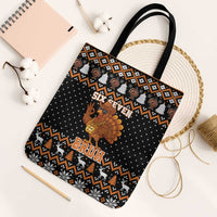 Thanksgiving Turkey Six Seven Bruh Tote Bag Meme Gen Alpha Slang - Wonder Print Shop
