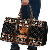Thanksgiving Turkey Six Seven Bruh Travel Bag Meme Gen Alpha Slang - Wonder Print Shop