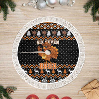 Thanksgiving Turkey Six Seven Bruh Tree Skirt Meme Gen Alpha Slang - Wonder Print Shop