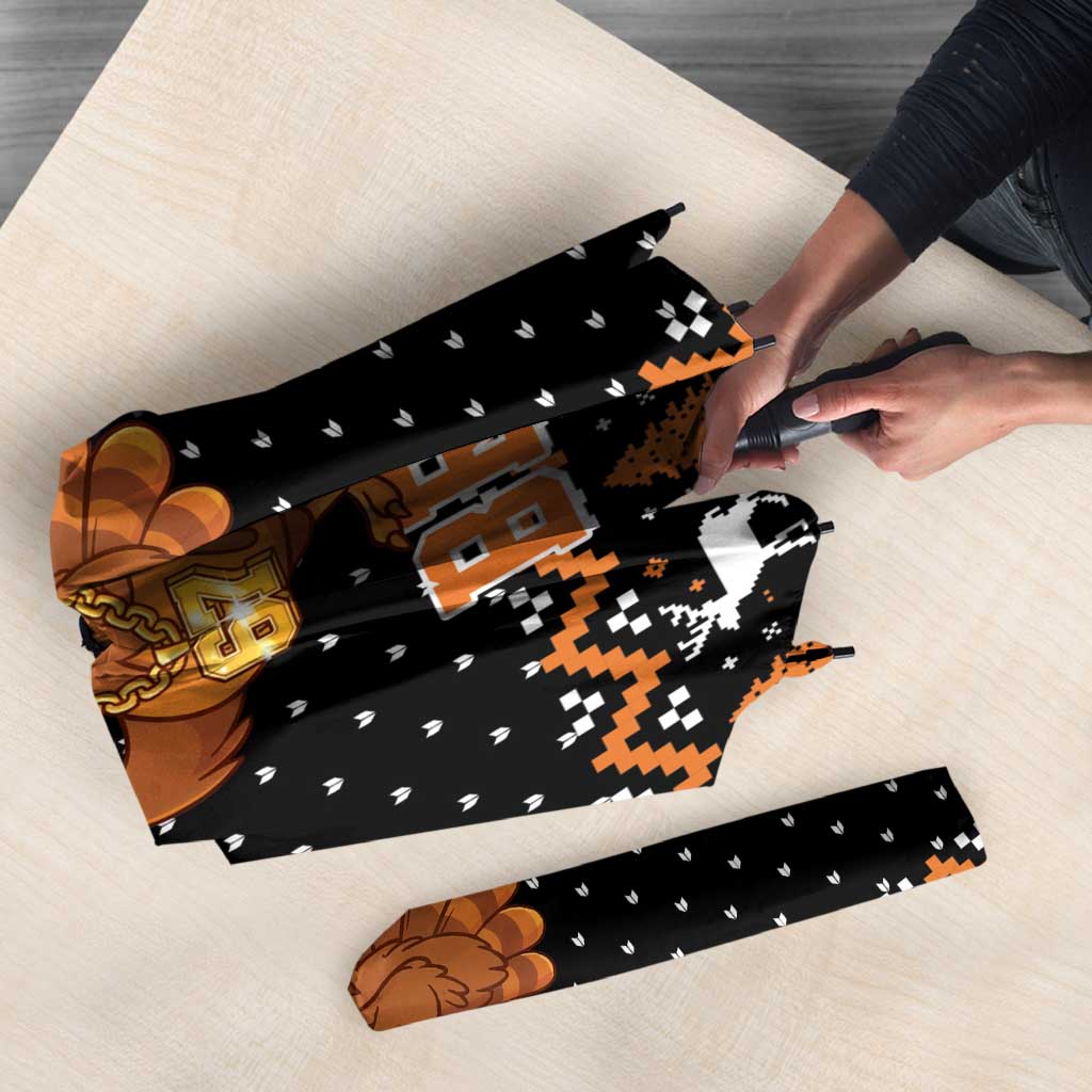 Thanksgiving Turkey Six Seven Bruh Umbrella Meme Gen Alpha Slang - Wonder Print Shop