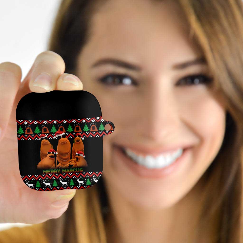 Marcus The Worm Christmas AirPods Case Funny Gen Alpha Meme Slang - Wonder Print Shop