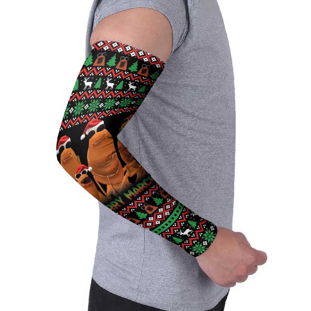 Marcus The Worm Christmas Arm Sleeves Funny Gen Alpha Meme Slang - Wonder Print Shop