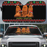 Marcus The Worm Christmas Auto Sun Shade Funny Gen Alpha Meme Slang - Wonder Print Shop