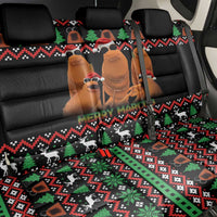 Marcus The Worm Christmas Back Car Seat Cover Funny Gen Alpha Meme Slang - Wonder Print Shop