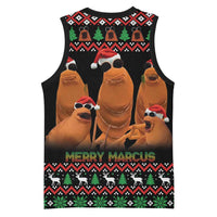 Marcus The Worm Christmas Basketball Jersey Funny Gen Alpha Meme Slang - Wonder Print Shop