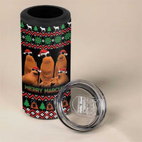 Marcus The Worm Christmas 4 in 1 Can Cooler Tumbler Funny Gen Alpha Meme Slang - Wonder Print Shop
