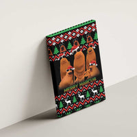 Marcus The Worm Christmas Canvas Wall Art Funny Gen Alpha Meme Slang - Wonder Print Shop